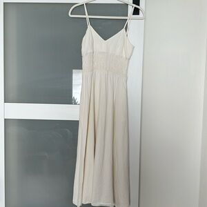Zara Linen Midi Dress XS
